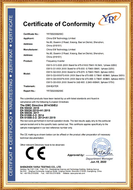 Certificate Of Honor