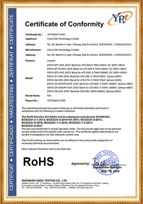 Certificate Of Honor