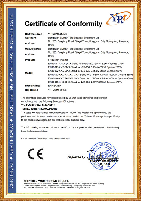Certificate Of Honor