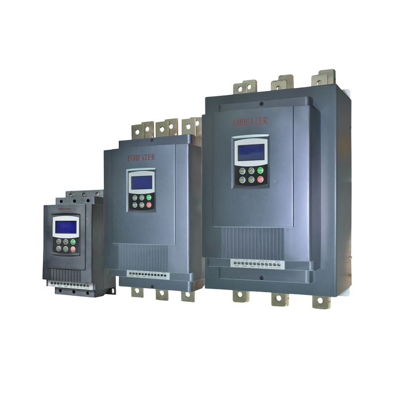 How can a bypass soft starter effectively reduce the impact on the power grid when starting a high-power motor?